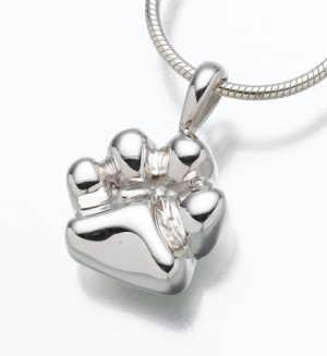 Sterling Silver Paw Pendant