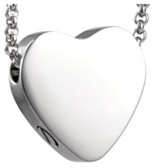 Stainless Steel Keepsake Heart Pendant